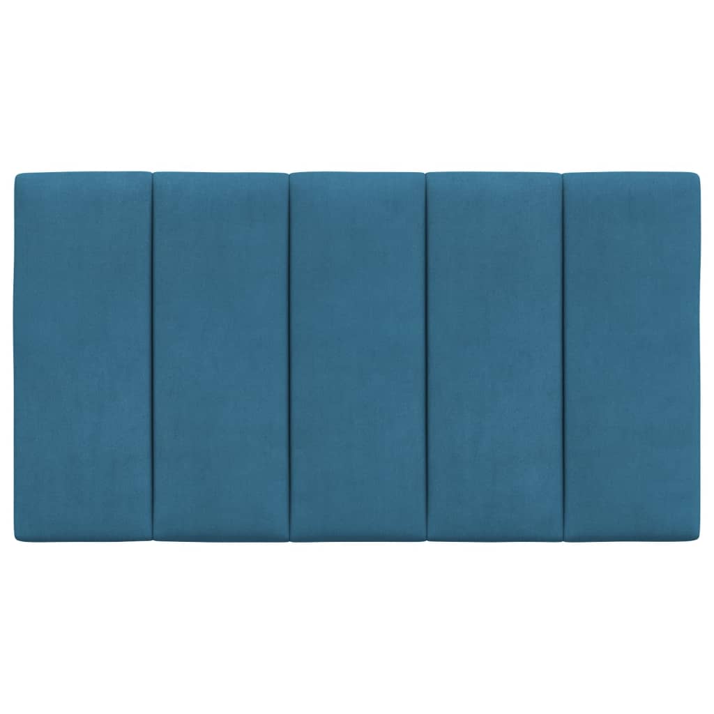 vidaXL Panel na čelo postele modrý 80 cm zamat