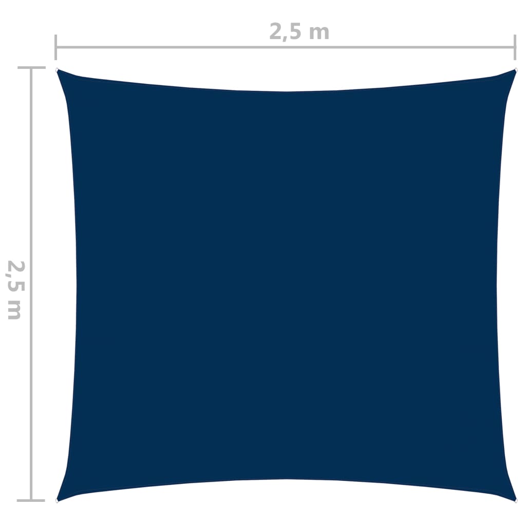 vidaXL Tieniaca plachta oxfordská látka štvorcová 2,5x2,5 m modrá