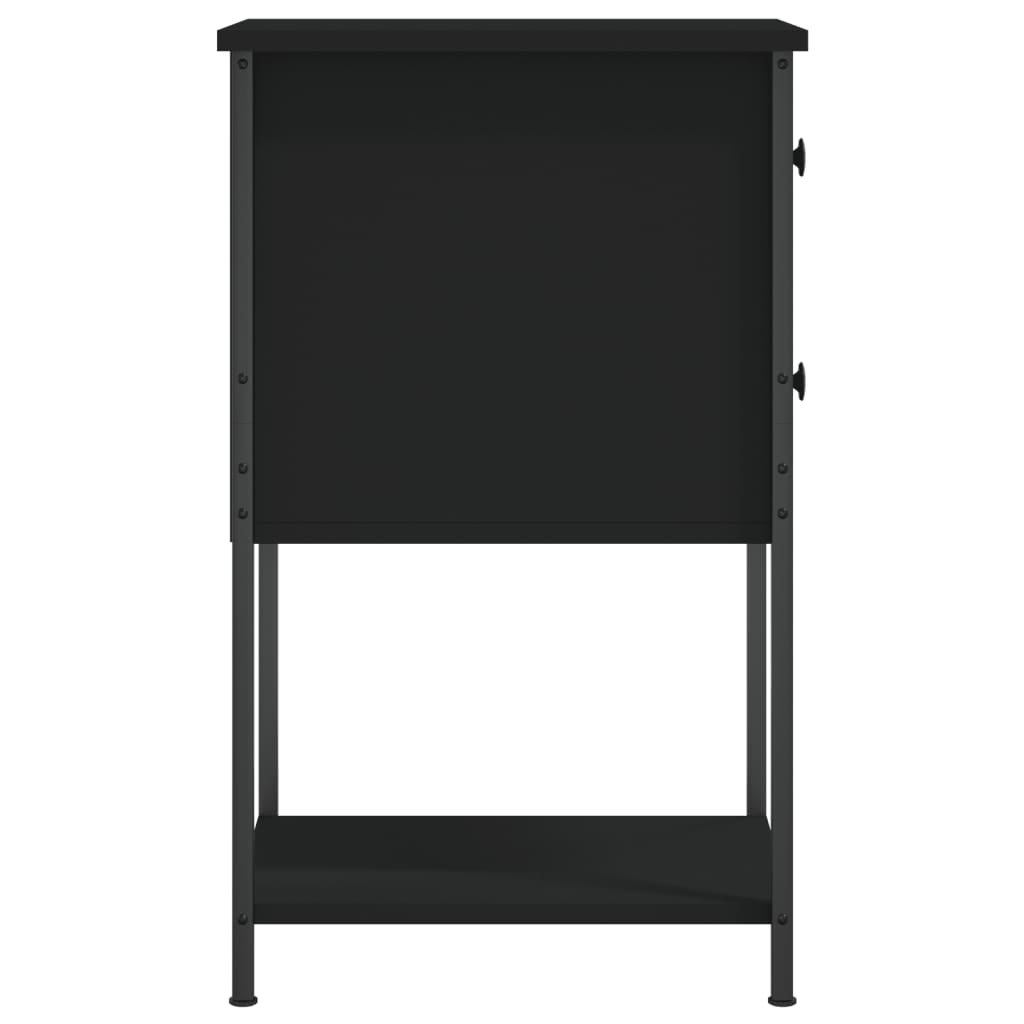 vidaXL Nočný stolík čierny 32x42x70 cm kompozitné drevo