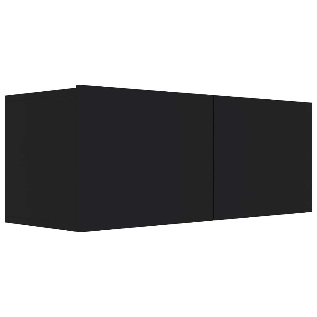 vidaXL TV skrinka, čierna 80x30x30 cm, kompozitné drevo