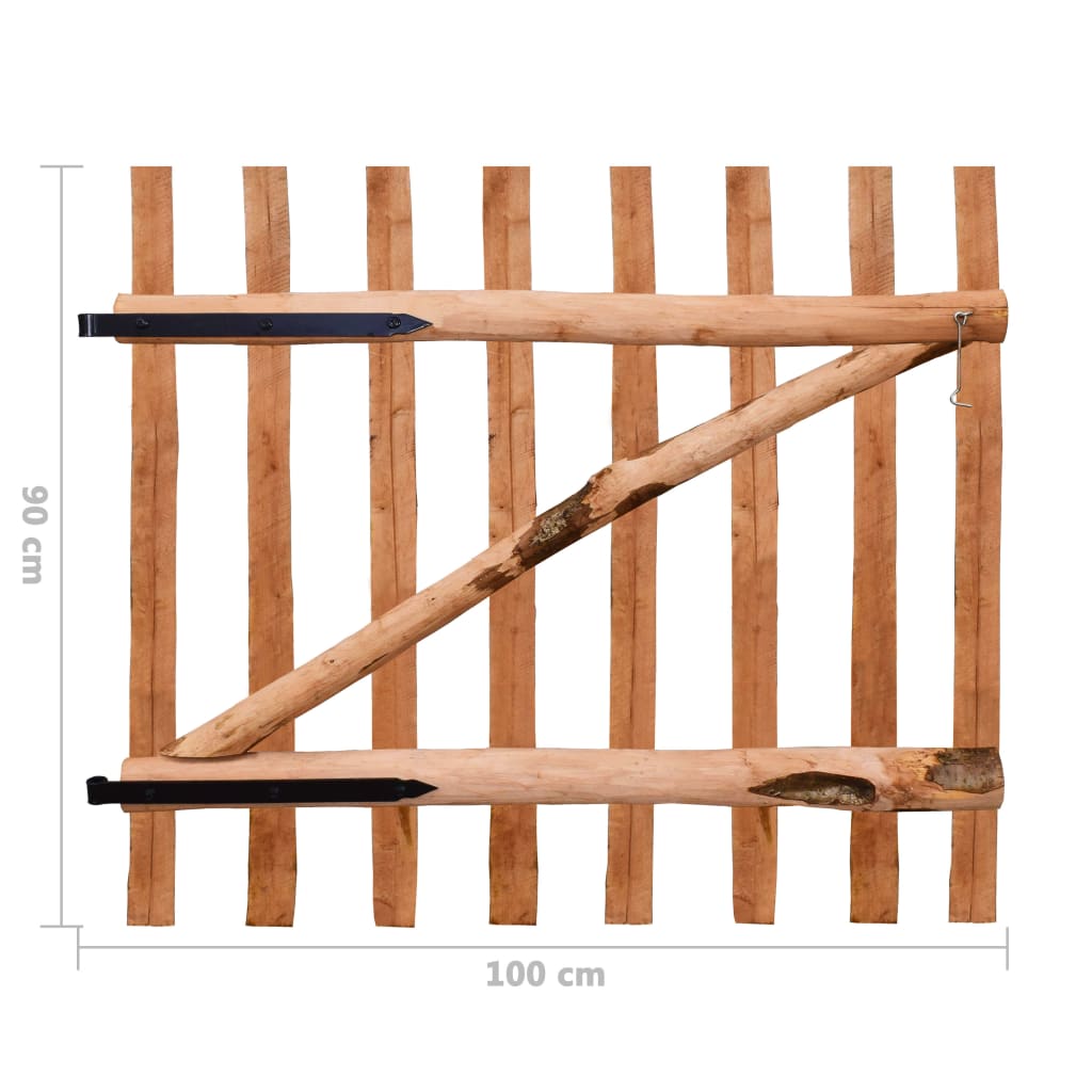 vidaXL Jednokrídlová brána, impregnované drevo, 100x90 cm