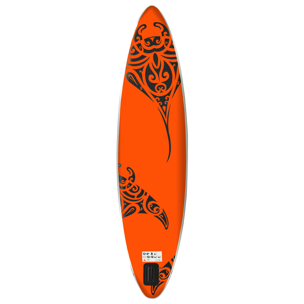 vidaXL Nafukovací Stand Up Paddleboard 320x76x15 cm oranžový