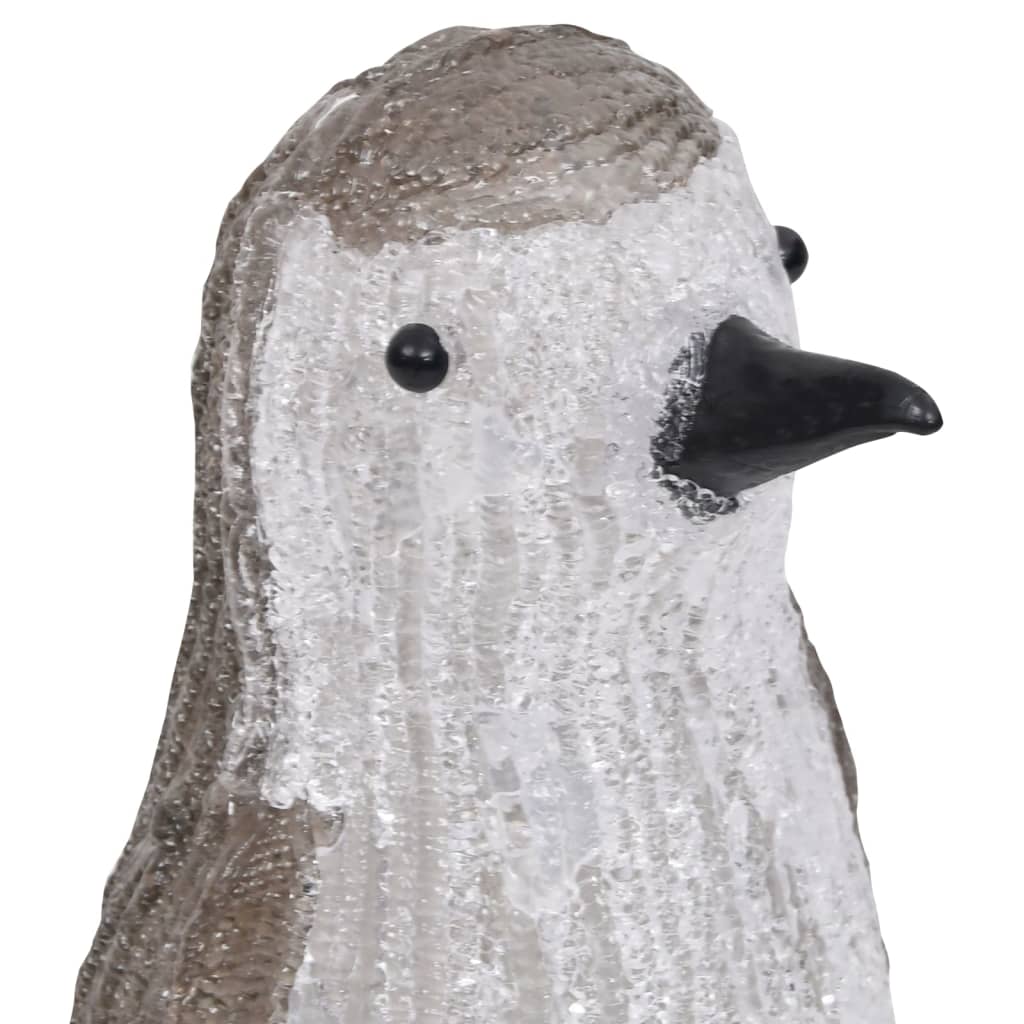 vidaXL LED vianočná akrylová figúrka tučniaka exteriér aj interiér 30 cm