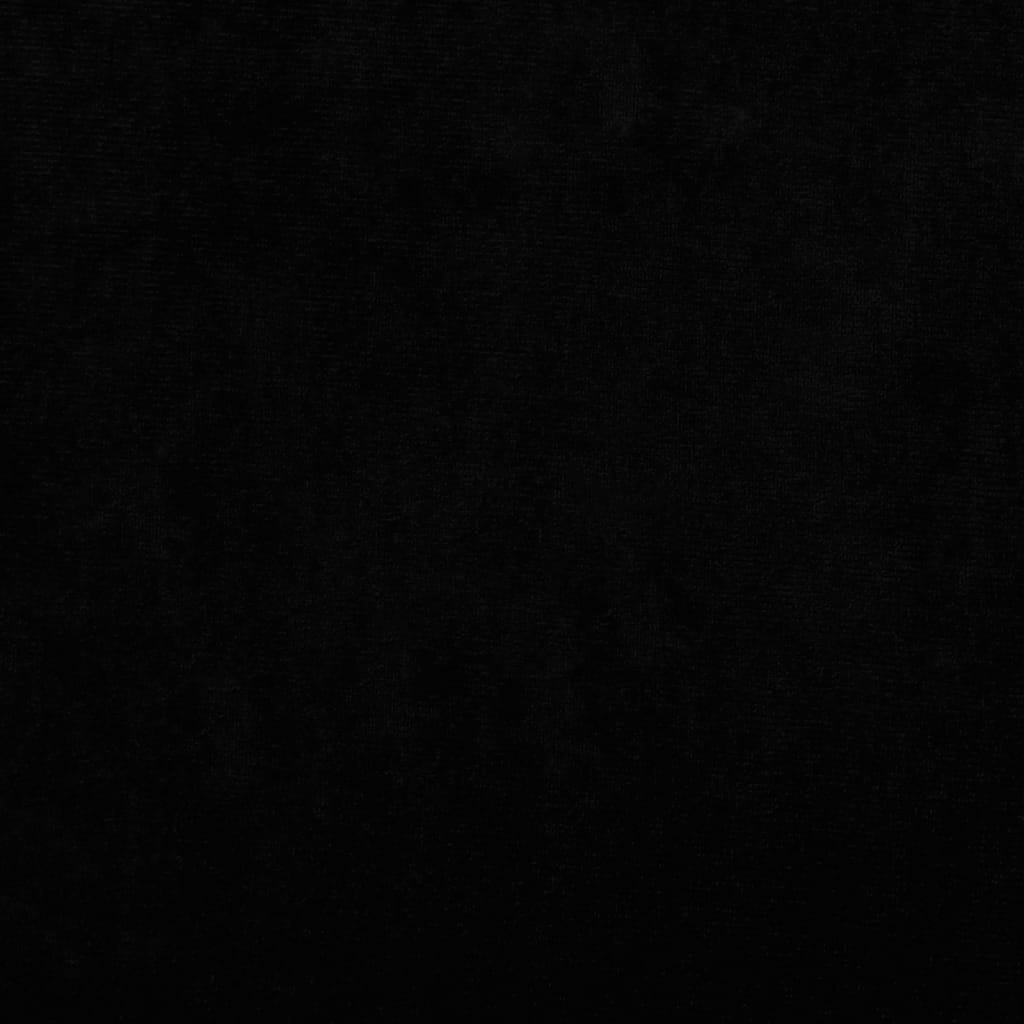 vidaXL Detská pohovka čierna 100x54x33 zamat