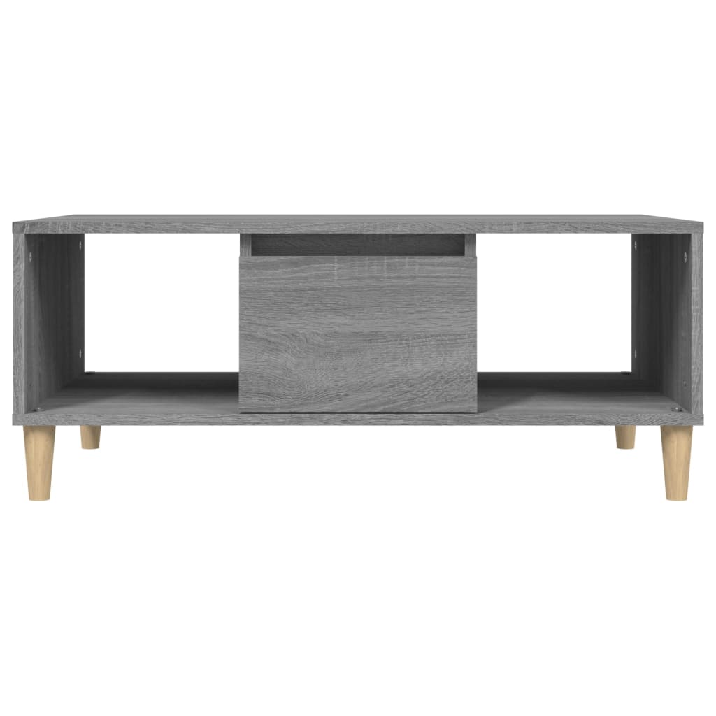 vidaXL Konferenčný stolík sivý dub sonoma 90x50x36,5 spracované drevo