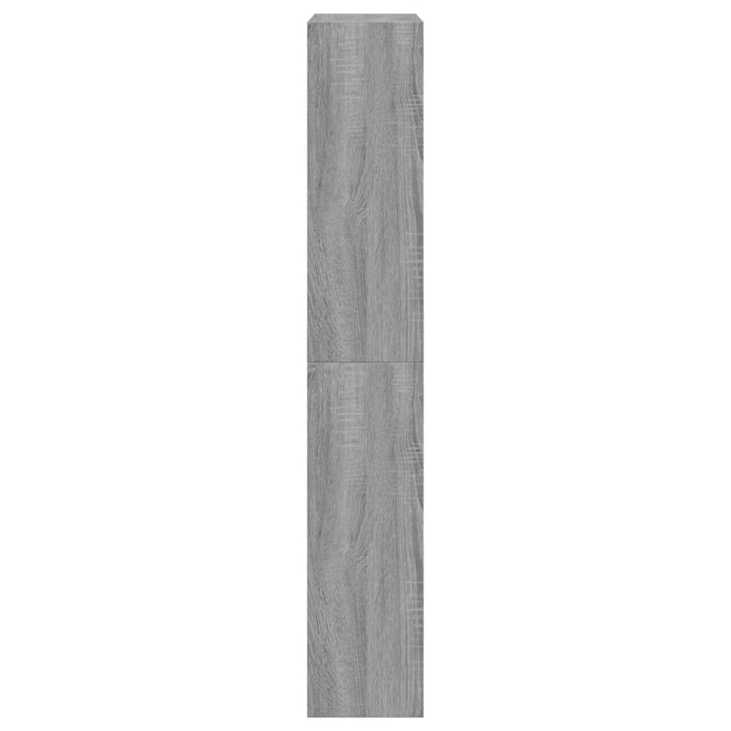 vidaXL Botník sivý dub sonoma 60x21x125,5 cm spracované drevo