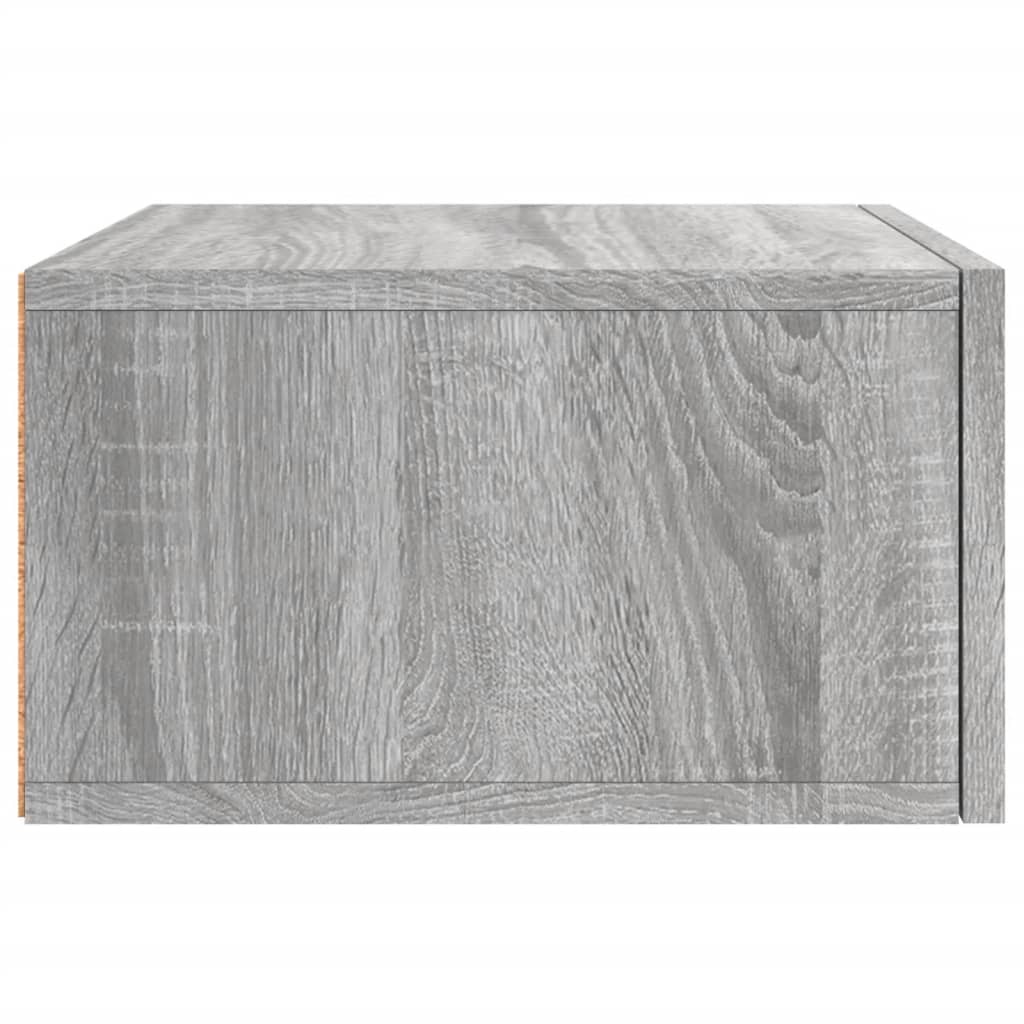 vidaXL Nástenný nočný stolík sivý dub sonoma 35x35x20 cm