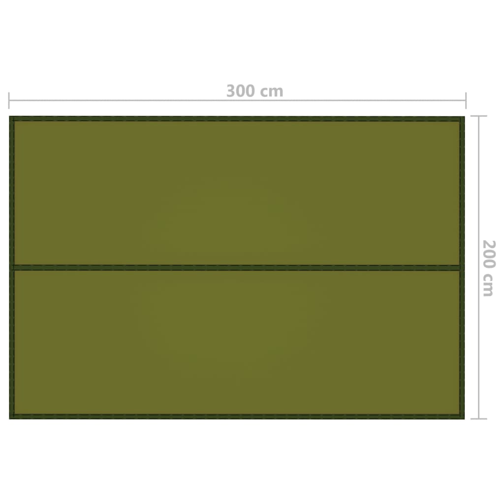 vidaXL Záhradná plachta 3x2 m, zelená