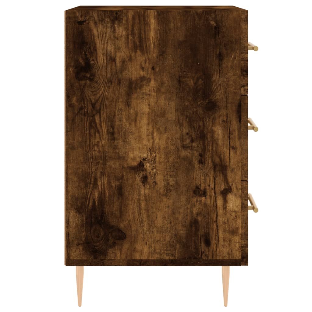 vidaXL Nočný stolík dymový dub 40x40x66 cm kompozitné drevo