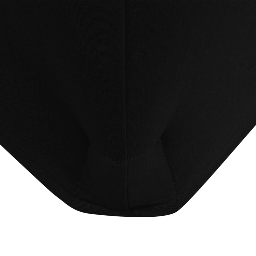 vidaXL Naťahovací návlek na stôl, 2 ks, 243x76x74 cm, čierny