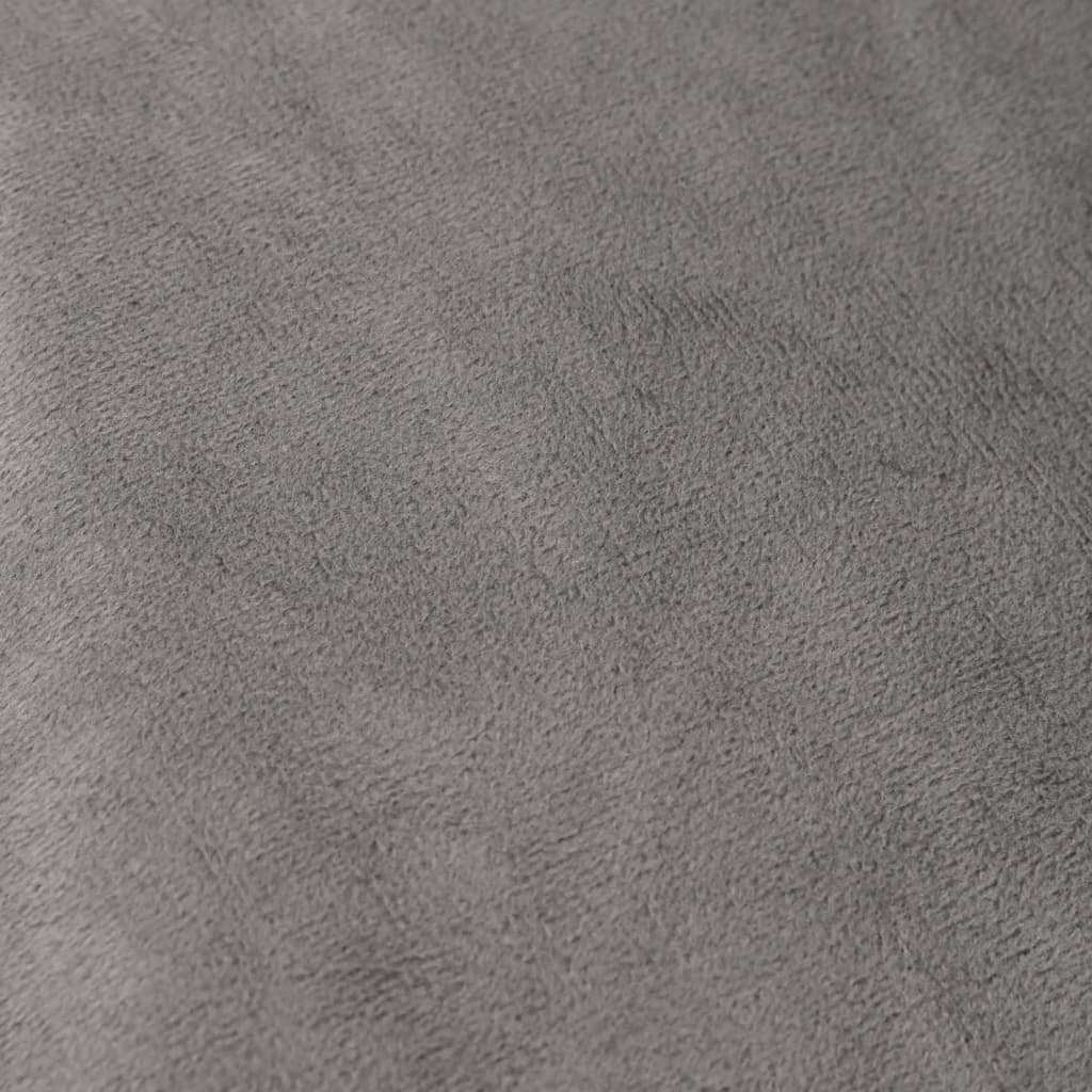 vidaXL Záťažová prikrývka s krytom šedá 135x200 cm 10 kg látka