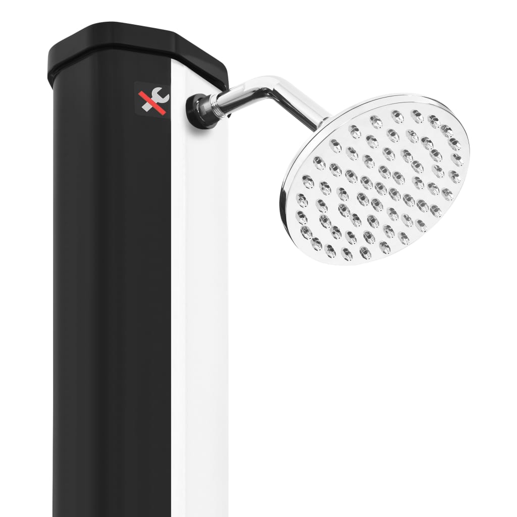 vidaXL Vonkajšia solárna sprcha so sprchovou hlavicou a kohútikom 35 l