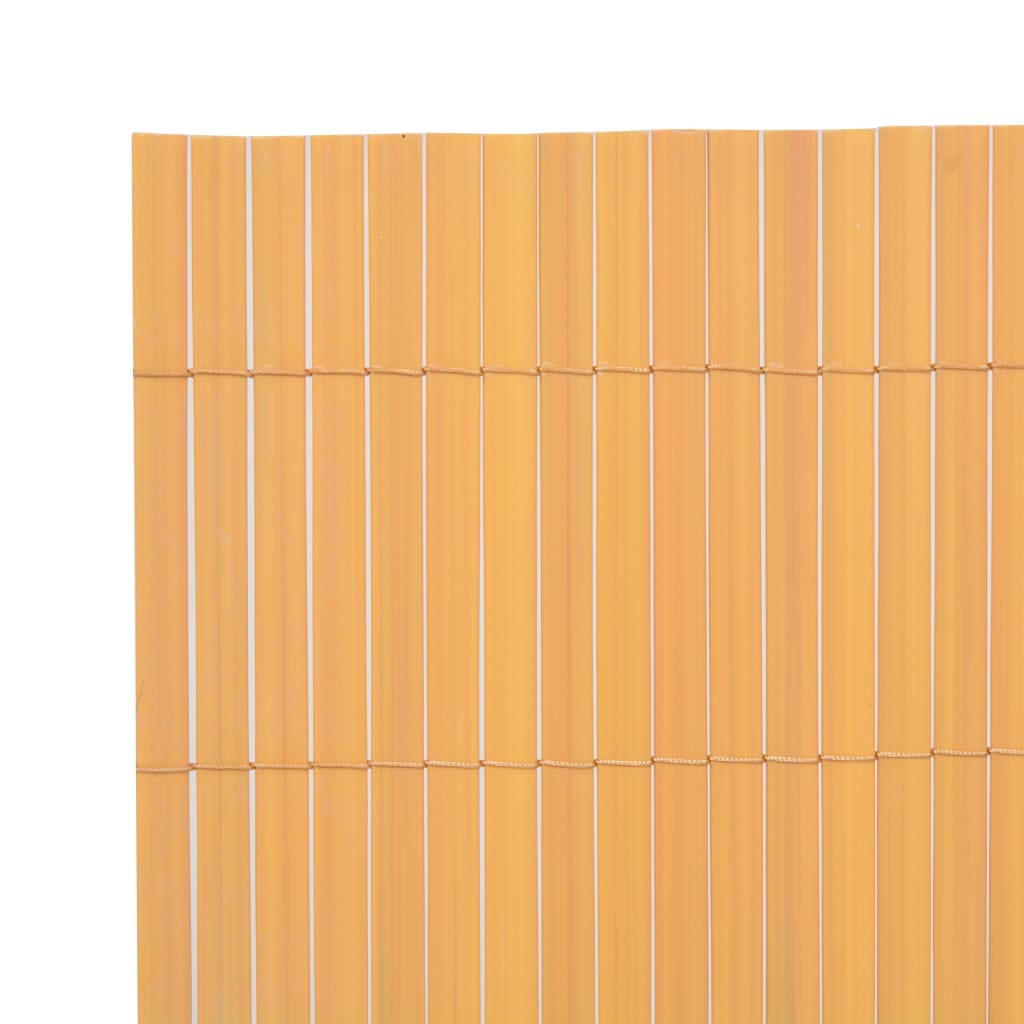 vidaXL Obojstranný záhradný plot, PVC 90x500 cm, žltý