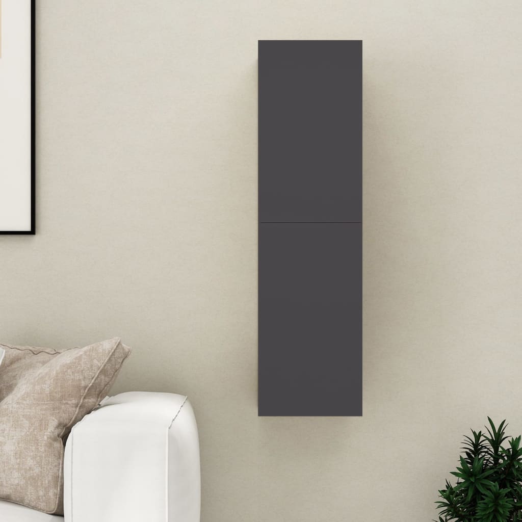 vidaXL TV skrinka, sivá 30,5x30x110 cm, kompozitné drevo