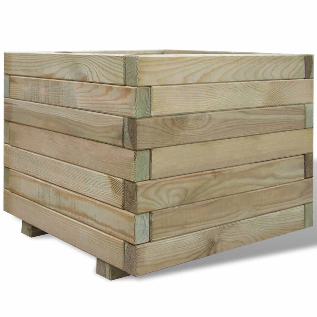 vidaXL Vyvýšený záhon 50x50x40 cm, drevo, štvorcový