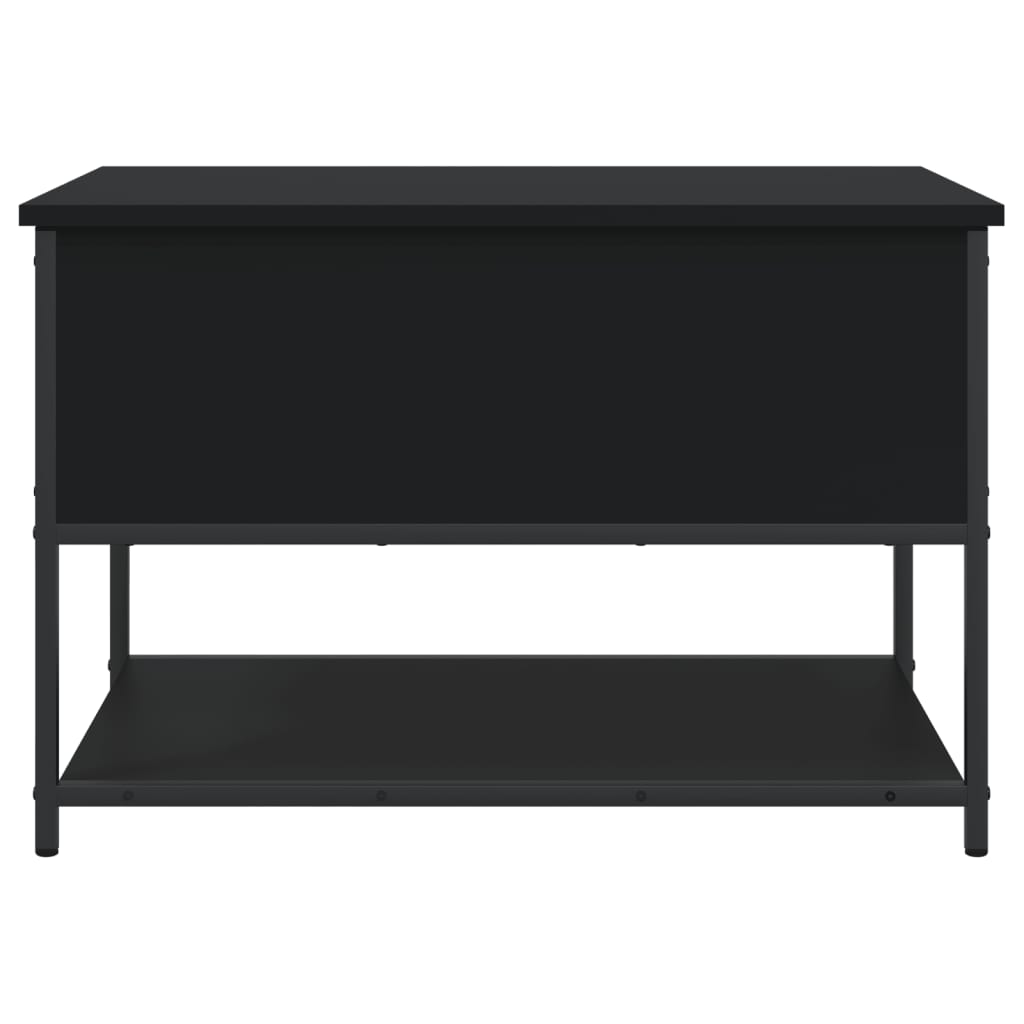 vidaXL Úložná lavička čierna 70x42,5x47 cm kompozitné drevo