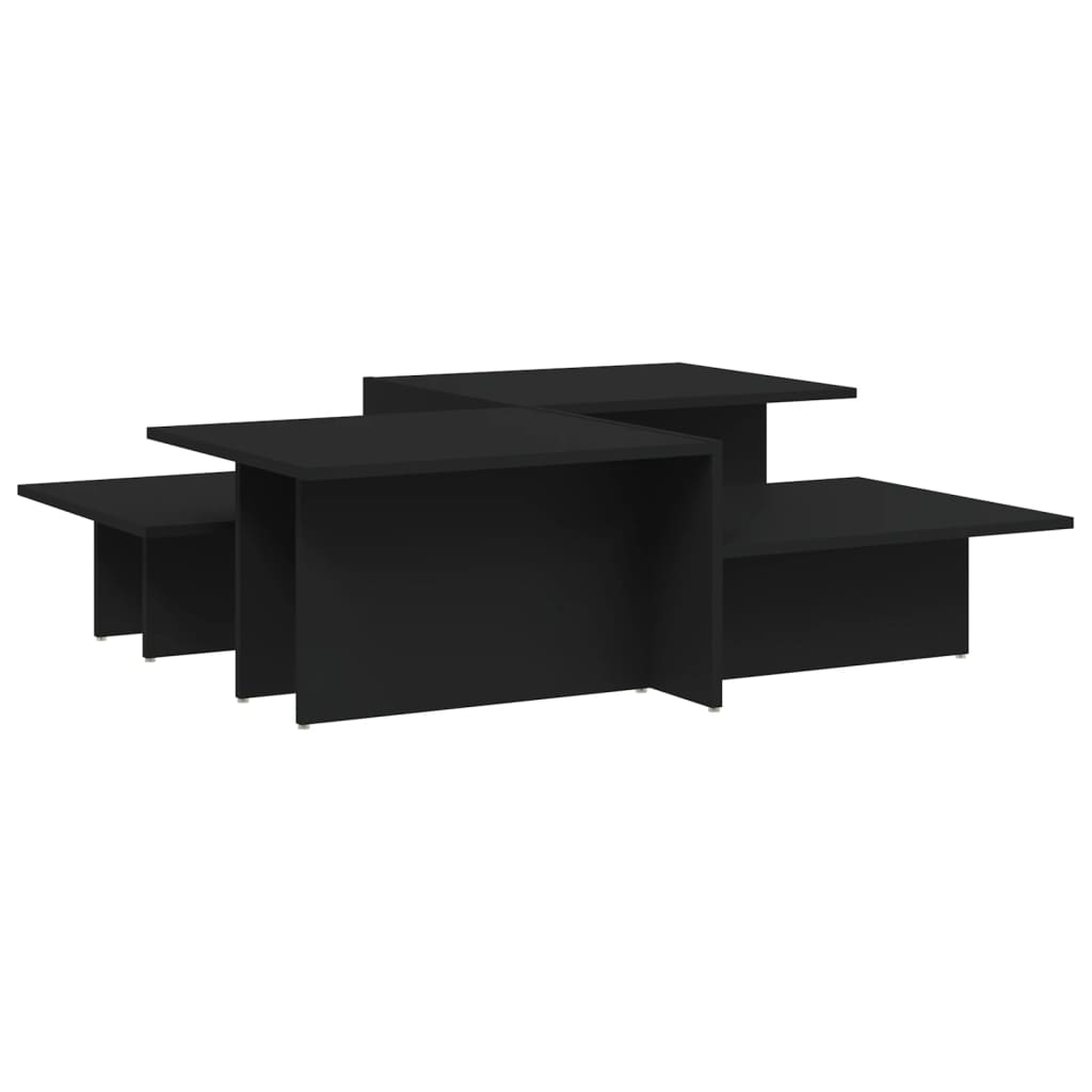 vidaXL Konferenčné stolíky 2 ks čierne spracované drevo