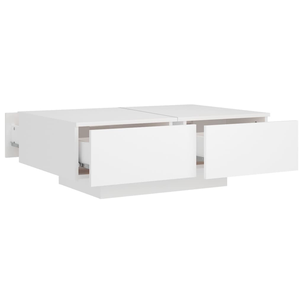 vidaXL Konferenčný stolík biely 90x60x31 cm drevotrieska