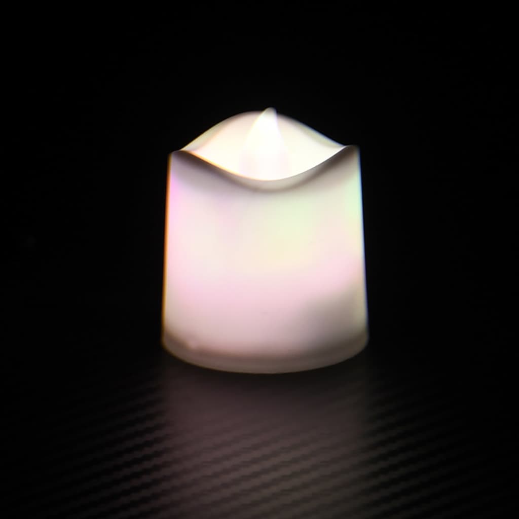 vidaXL Elektrické čajové sviečky bez plameňa LED 12 ks farebné