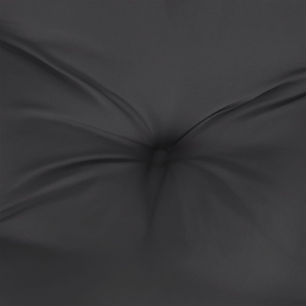 vidaXL Podložka na paletový nábytok, čierna 58x58x10 cm, látka