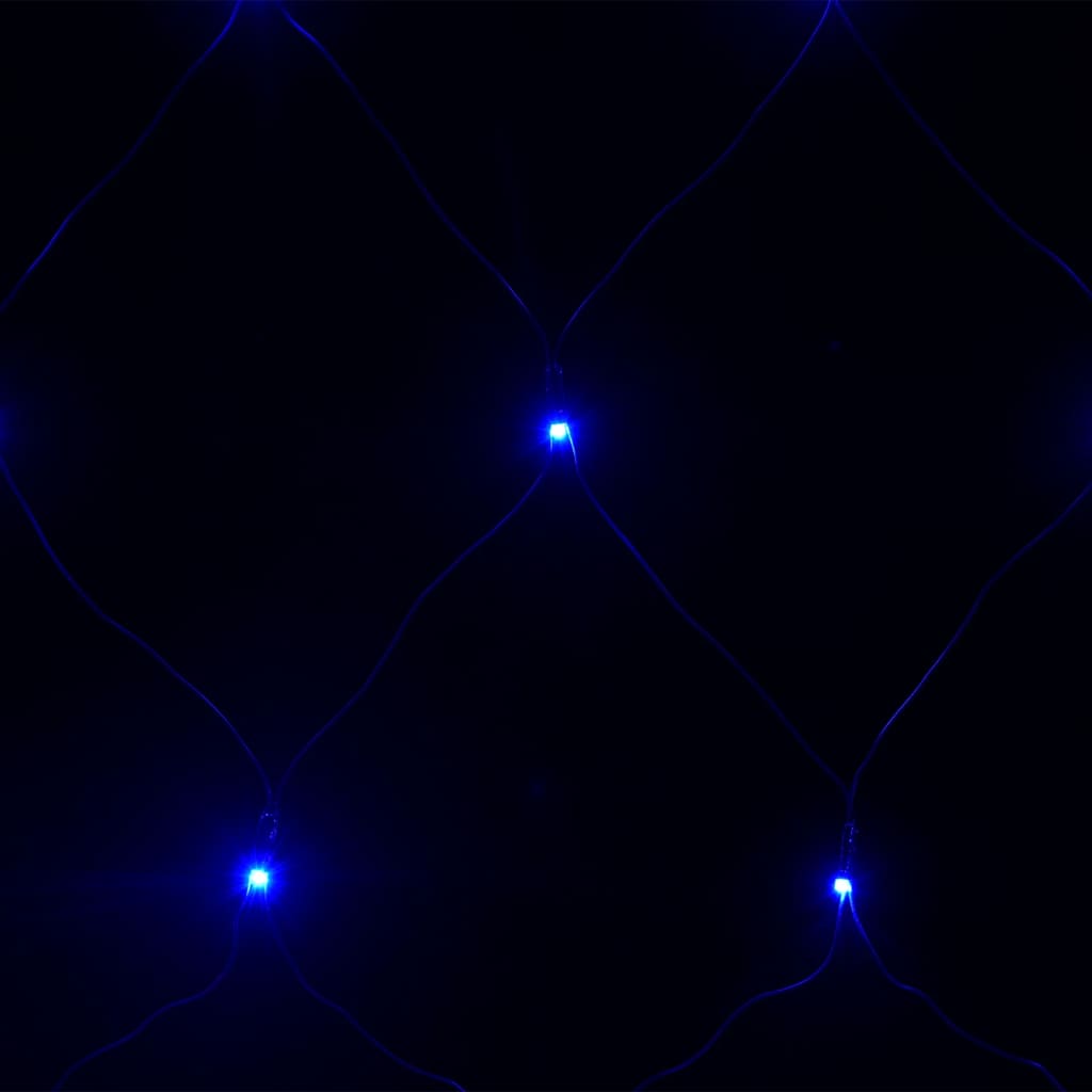 vidaXL Vianočná svetelná sieť modrá 3x3 m 306 LED interiér exteriér