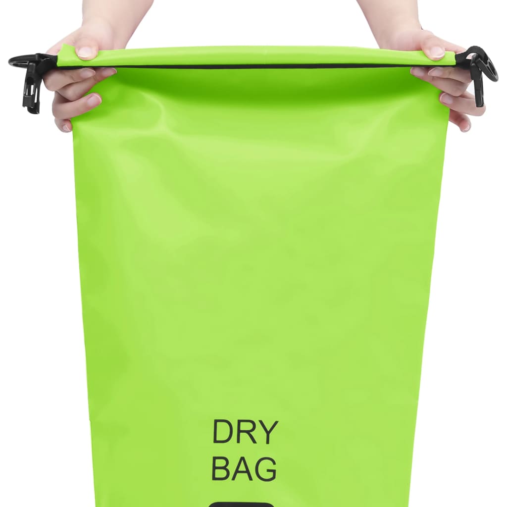 vidaXL Suchá taška zelená 20 l PVC