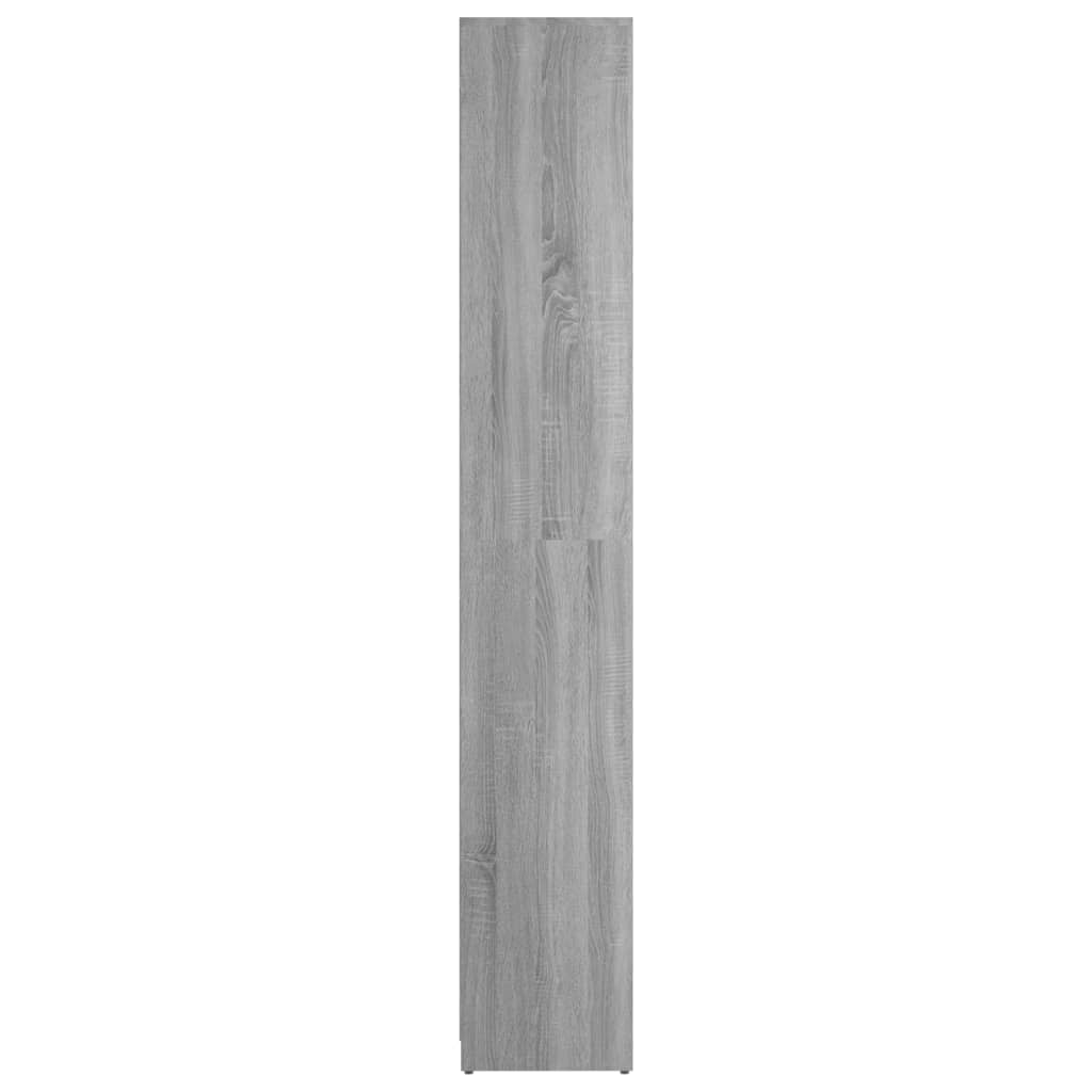vidaXL Kúpeľňová skrinka sivá sonoma 30x30x183,5 cm spracované drevo