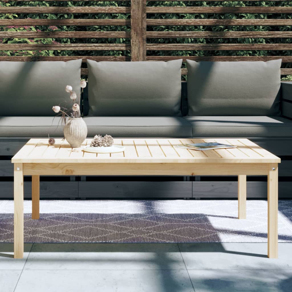 vidaXL Záhradný stolík 121x82,5x45 cm borovicový masív