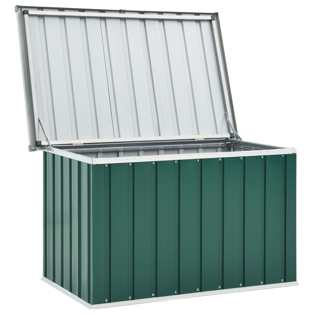 vidaXL Záhradný úložný box zelený 109x67x65 cm