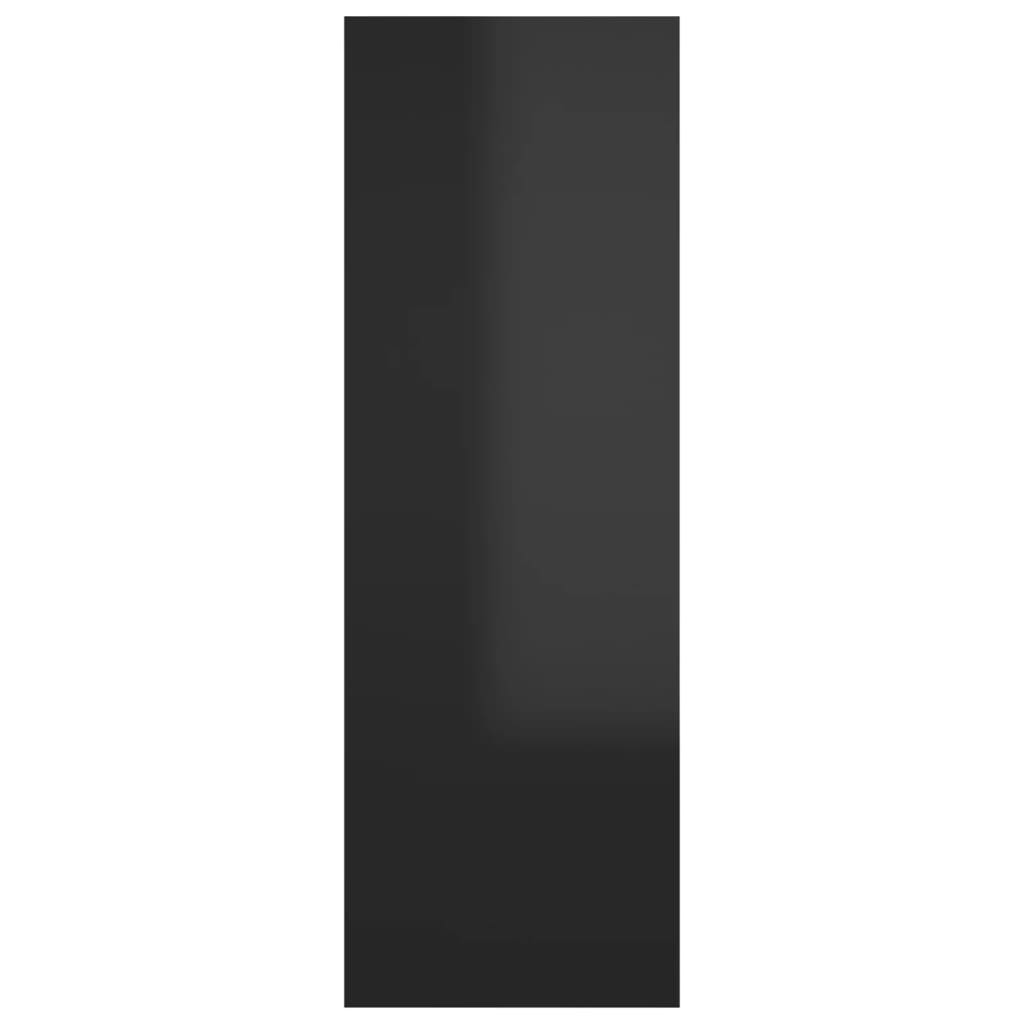 vidaXL TV skrinka, lesklá čierna 30,5x30x90 cm, kompozitné drevo