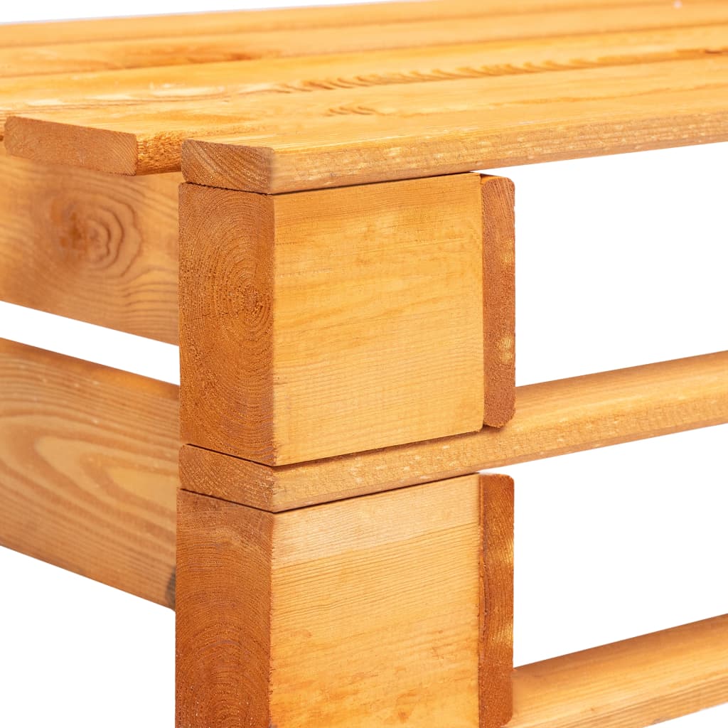 vidaXL Záhradná lavička z paliet, drevo, medovo hnedá