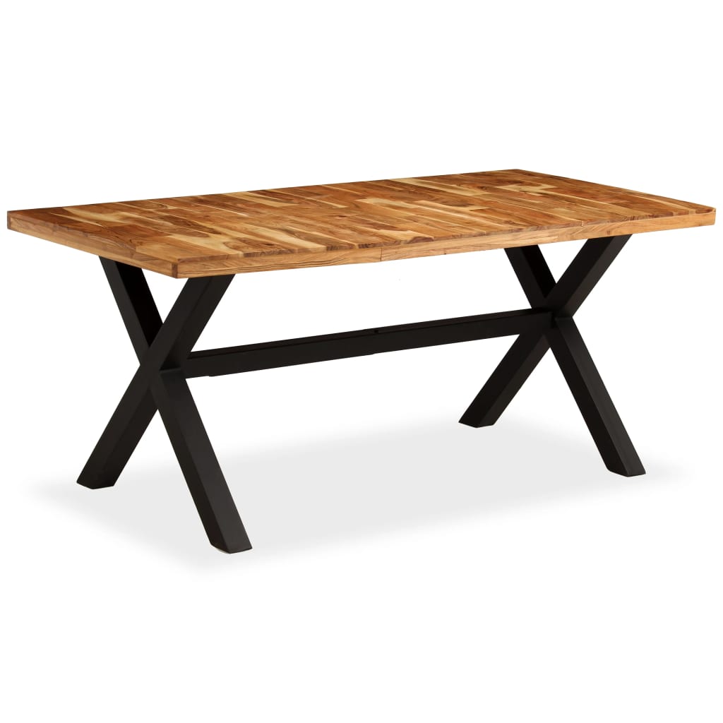 vidaXL Jedálenský stôl, masívne akáciové a mangovníkové drevo, 180x90x76 cm
