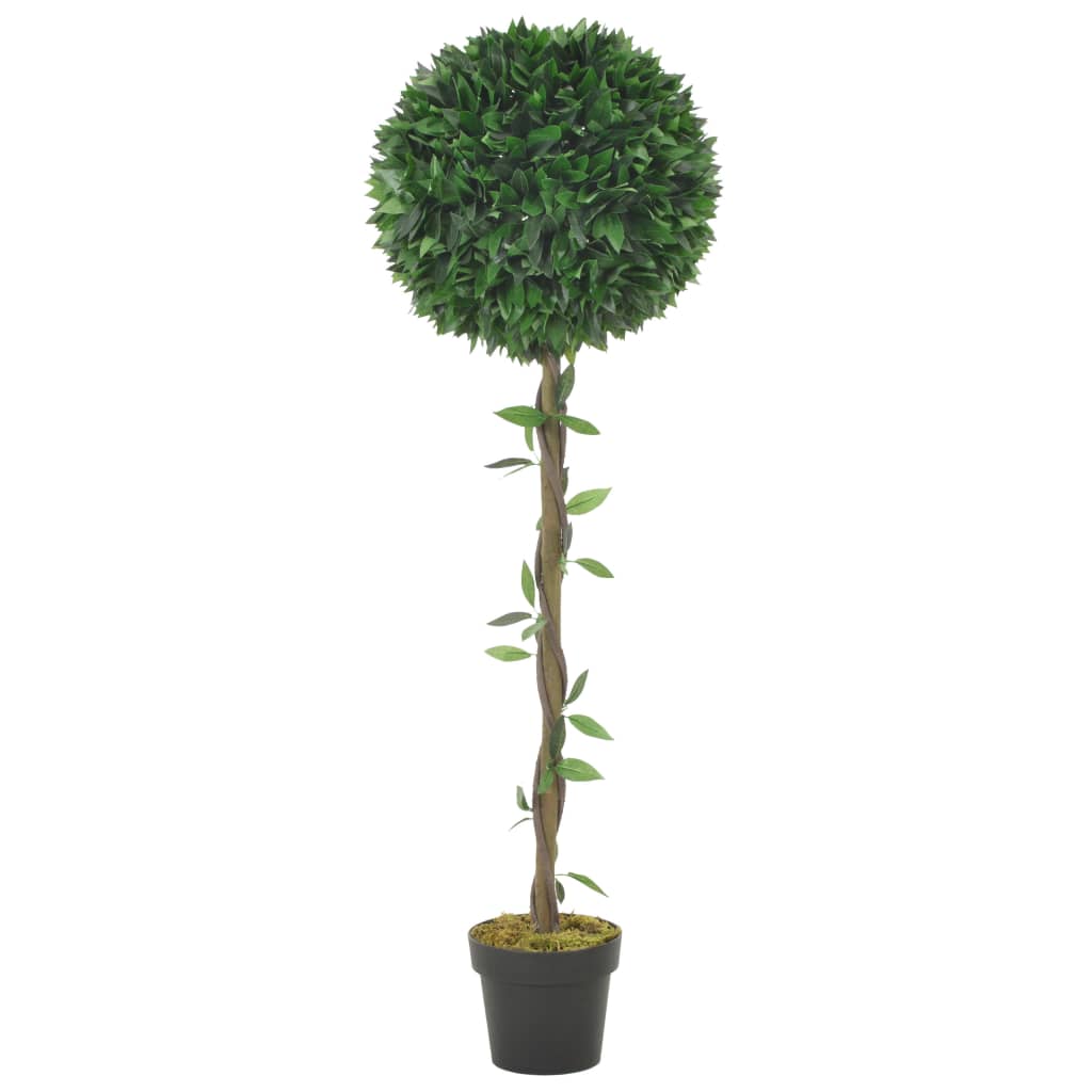 vidaXL Umelá rastlina, vavrín s kvetináčom, zelená 130 cm
