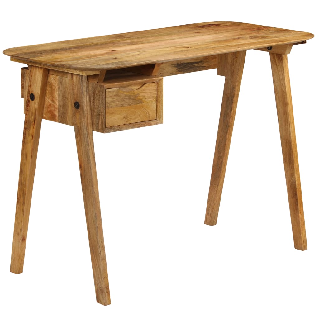 vidaXL Písací stôl z mangovníkového dreva 110x50x76 cm