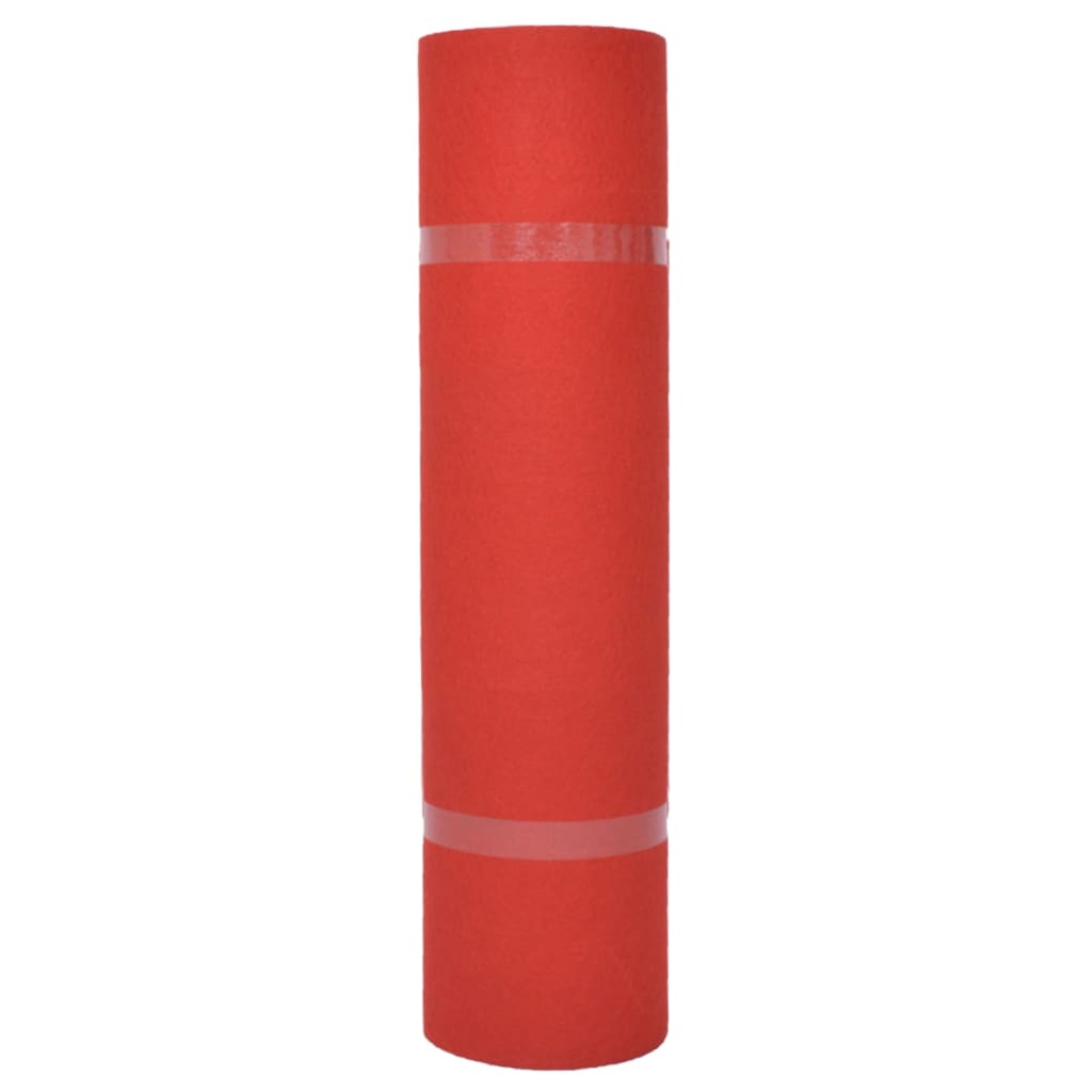 vidaXL Záťažový koberec, hladký 1,2x12 m, červený