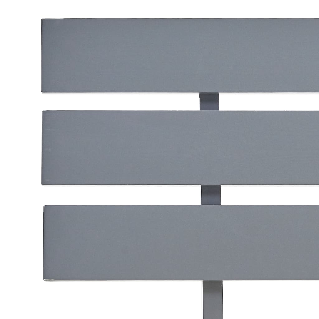 vidaXL Posteľný rám, sivý, borovicový masív 160x200 cm