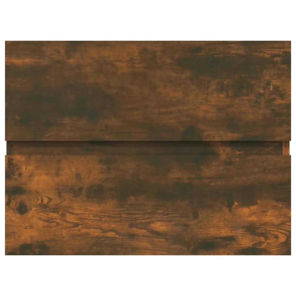 vidaXL Umývadlová skrinka dymový dub 60x38,5x45 cm spracované drevo