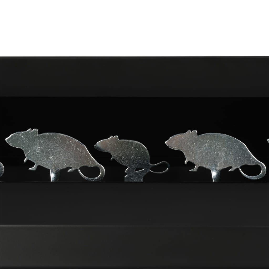 vidaXL Magnetická strelnica s lapačom guliek, 4+1 terče v tvare myši