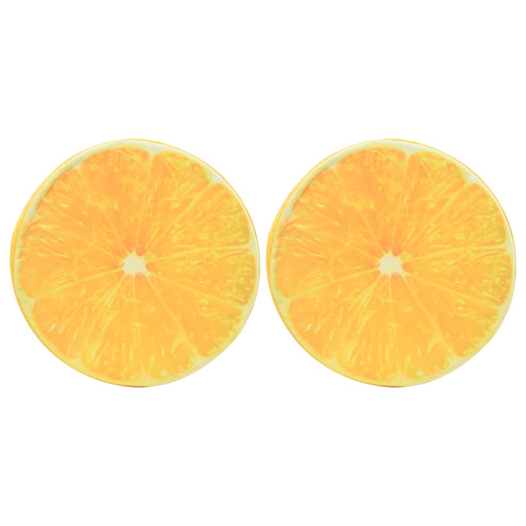 vidaXL Podložky 2 ks, potlač s pomarančom
