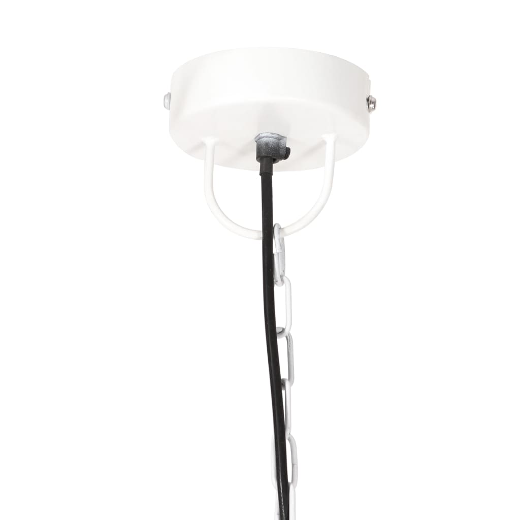 vidaXL Závesná lampa 25 W, biela, okrúhla 48 cm E27