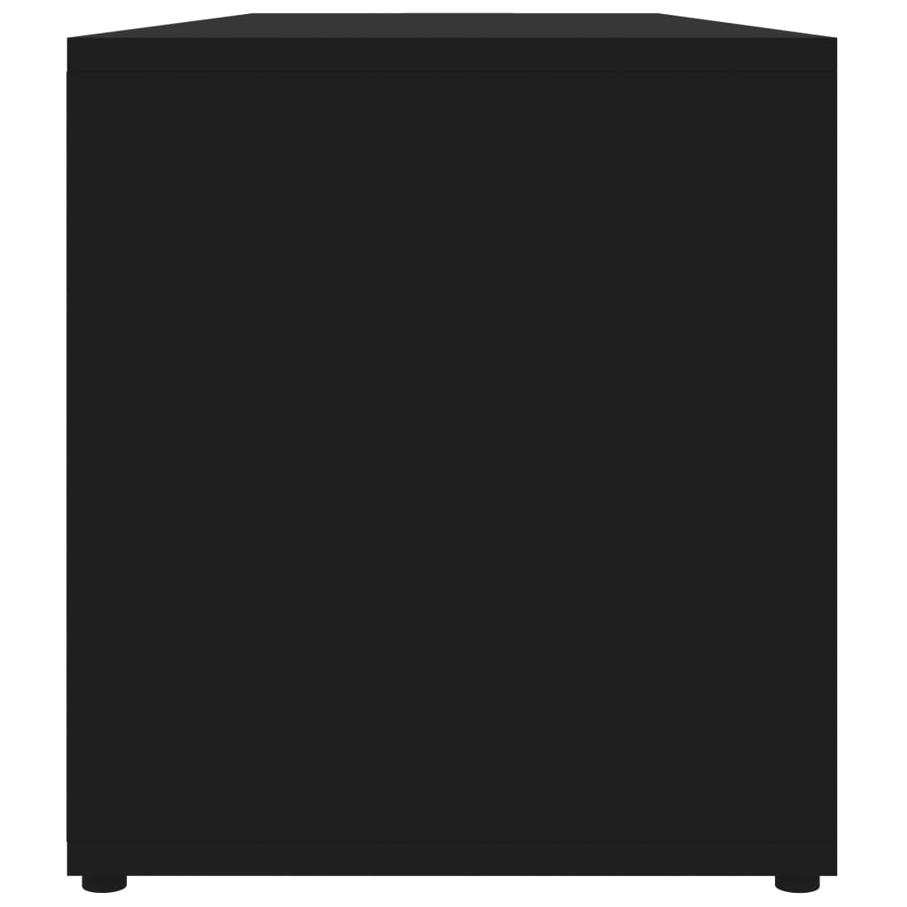 vidaXL TV skrinka, čierna 120x34x37 cm, drevotrieska