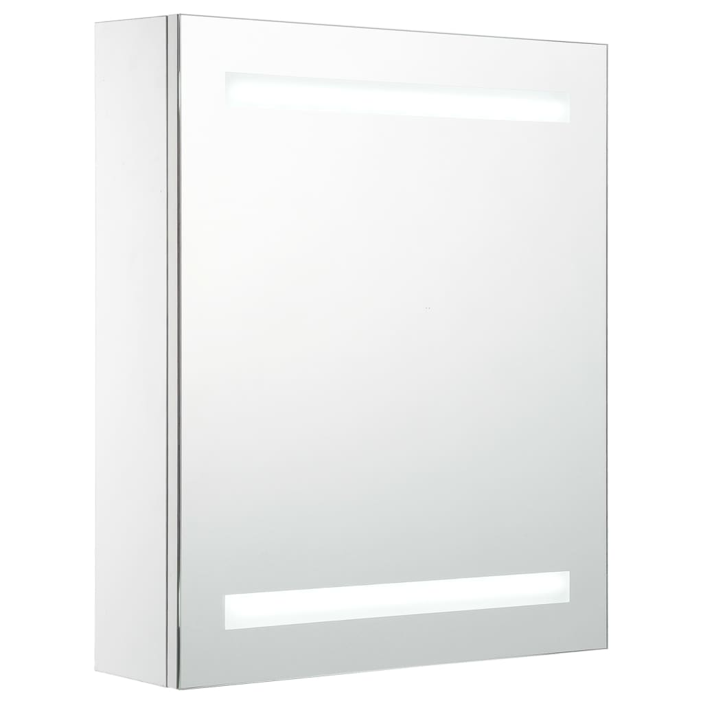 vidaXL Kúpeľňová skrinka s LED a zrkadlom 50x13,5x60 cm