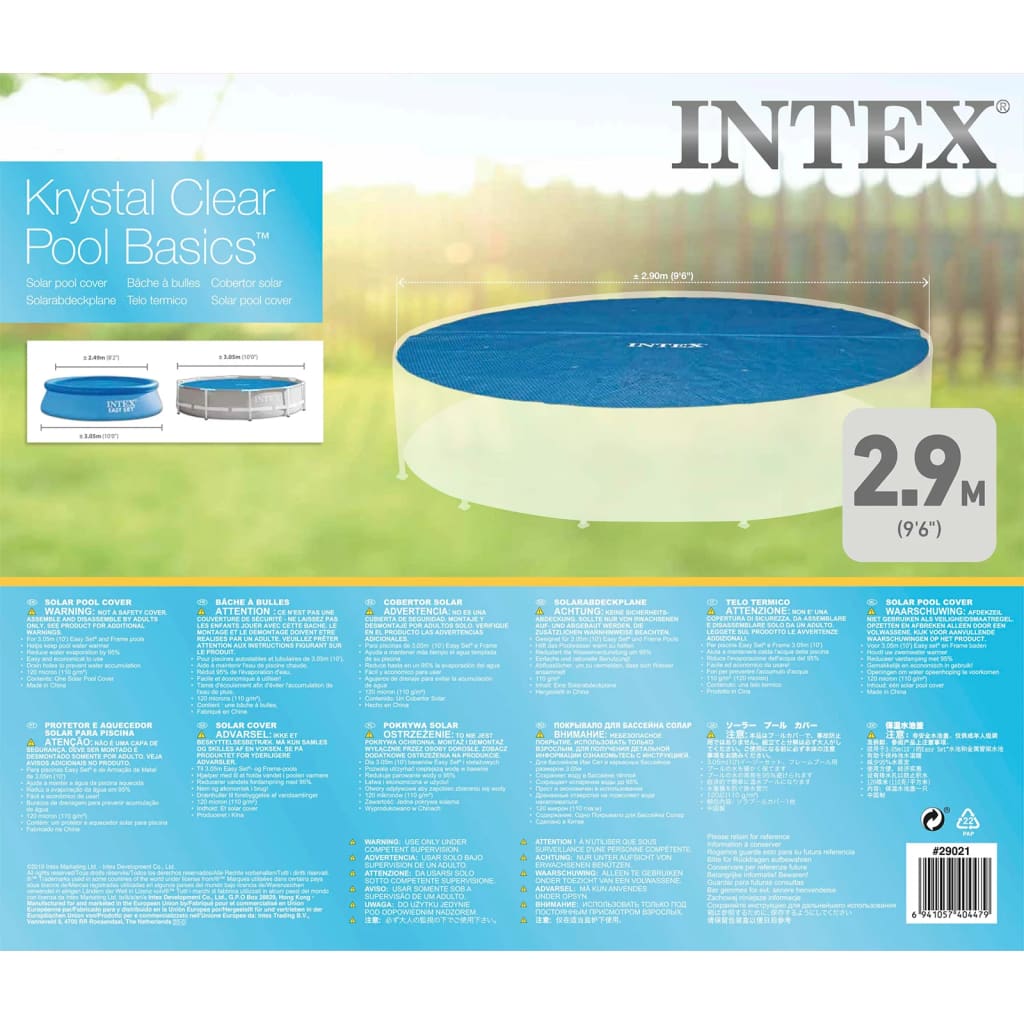 Intex Solárna bazénová plachta, okrúhla 305 cm 29021