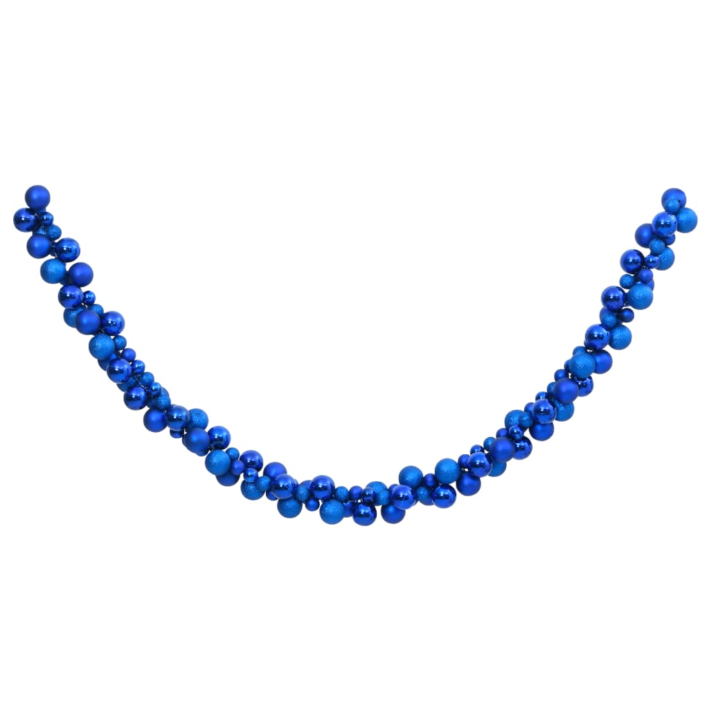 vidaXL Vianočná girlanda z gulí modrá 175 cm polystyrén