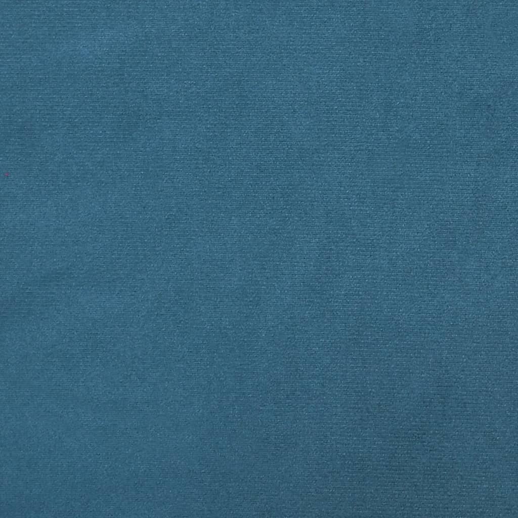 vidaXL Pohovka s vankúšmi 3-miestna modrá zamat