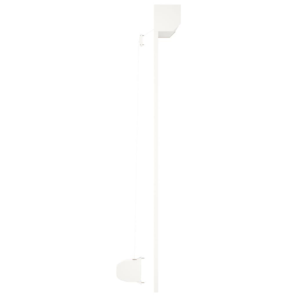 vidaXL Predokenná roleta, hliník 140x150 cm, biela