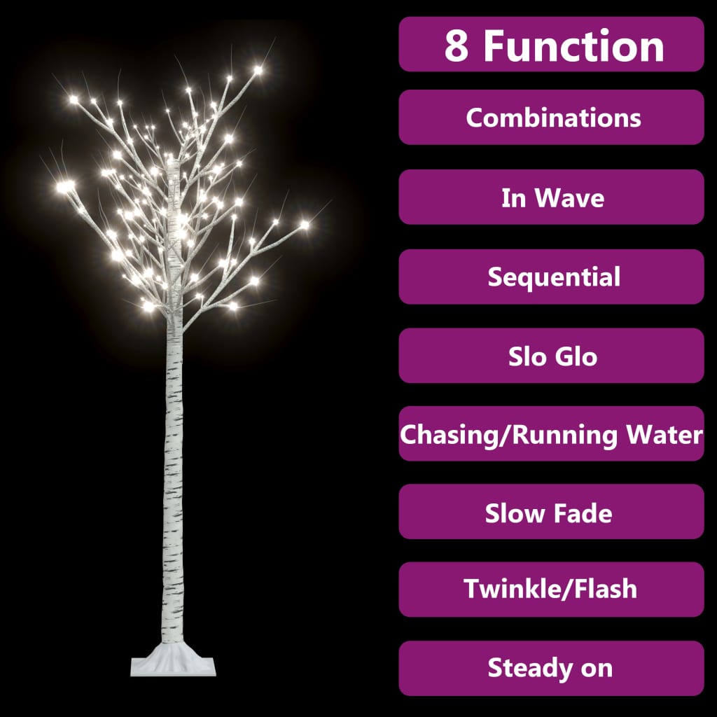 vidaXL Vianočný stromček/vŕba 140 LED 1,5 m studená biela dovnútra/von