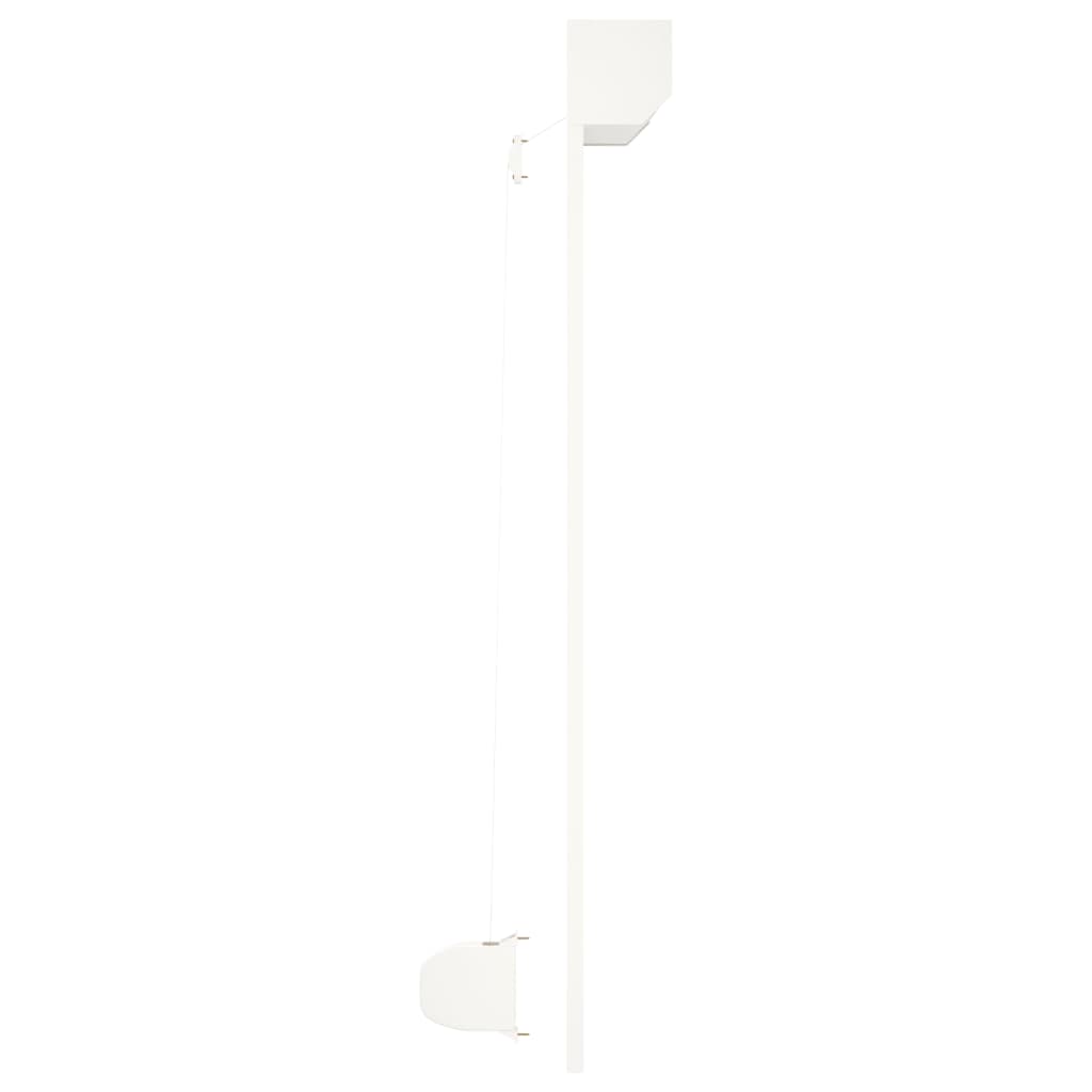 vidaXL Predokenná roleta, hliník 130x140 cm, biela