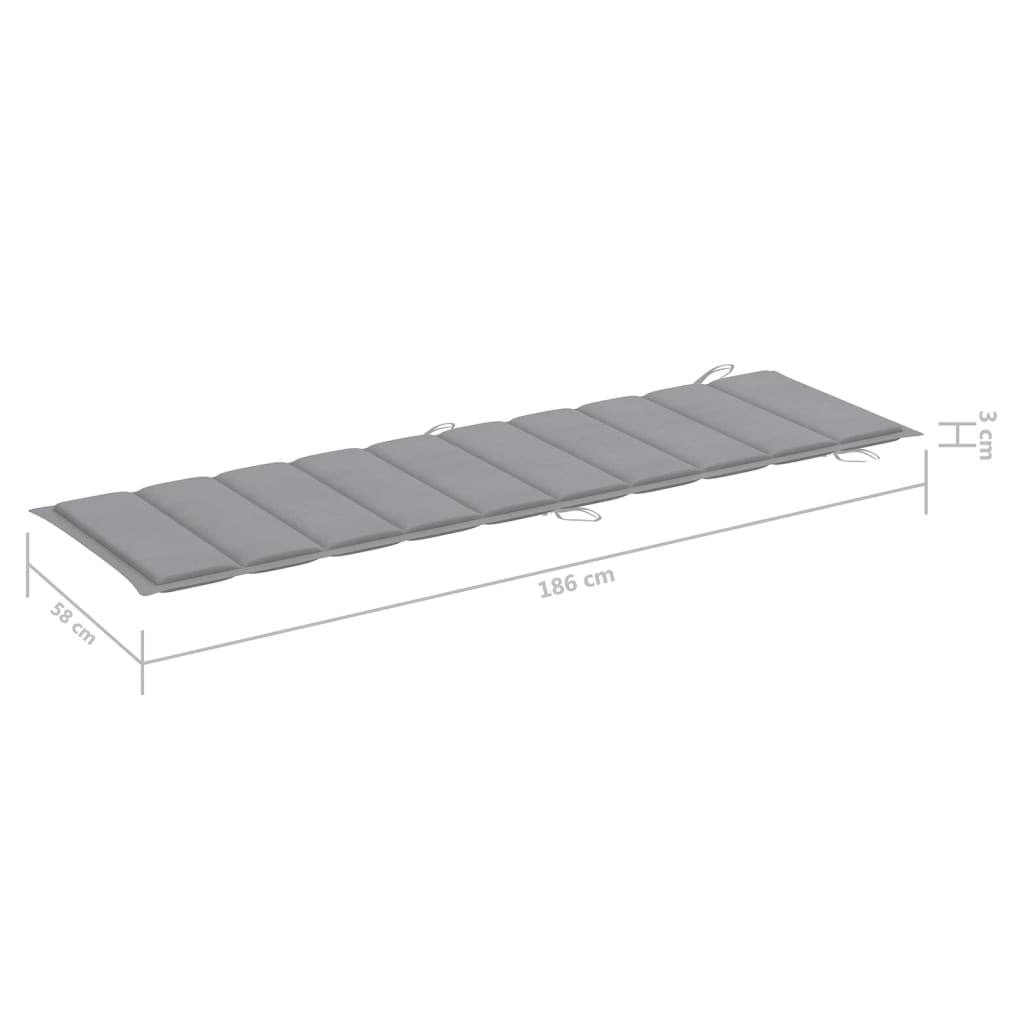 vidaXL Záhradné ležadlá 2 ks so stolom a podložkami akáciový masív