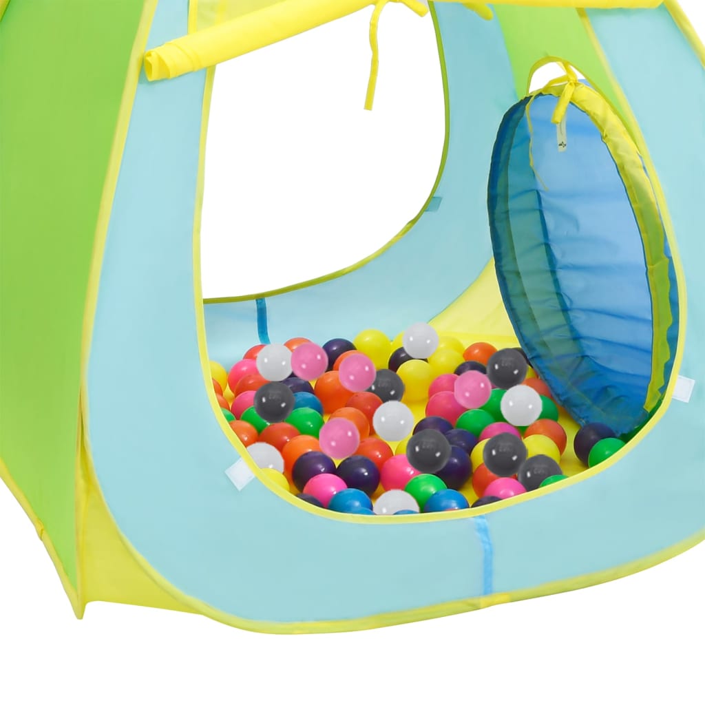 vidaXL Detský stan na hranie s 350 loptičkami viacfarebný
